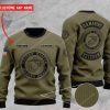 Custom Us Marine Veteran All Over Print Ugly Christmas Sweater