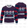 Jack Skellington New England Patriots Full Print Ugly Christmas Sweater