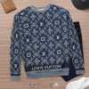 Louis Vuitton Logo Pattern 3D Ugly Sweater