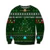 Merry Christmas Pacman All Over Printed Ugly Christmas Sweater