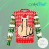Middle Finger Dank Ugly Christmas Sweater