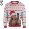 Psycho Smash Full Printing Ugly Christmas Sweater