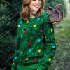 Squirrel In The Christmas Tree Full Print Ugly Christmas Sweater