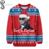 Suck It England George Washington Full Printing Ugly Christmas Sweater